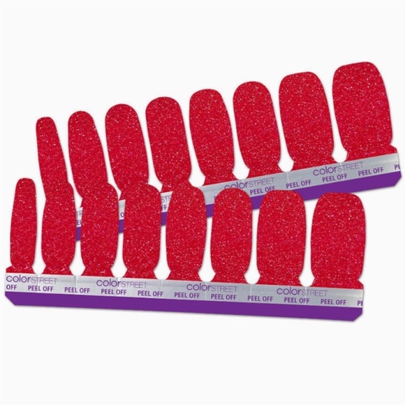 *Retired* Color Street: Cherry Float | Scarlet Red Glitter Valentine’s Day - Picture 15 of 15